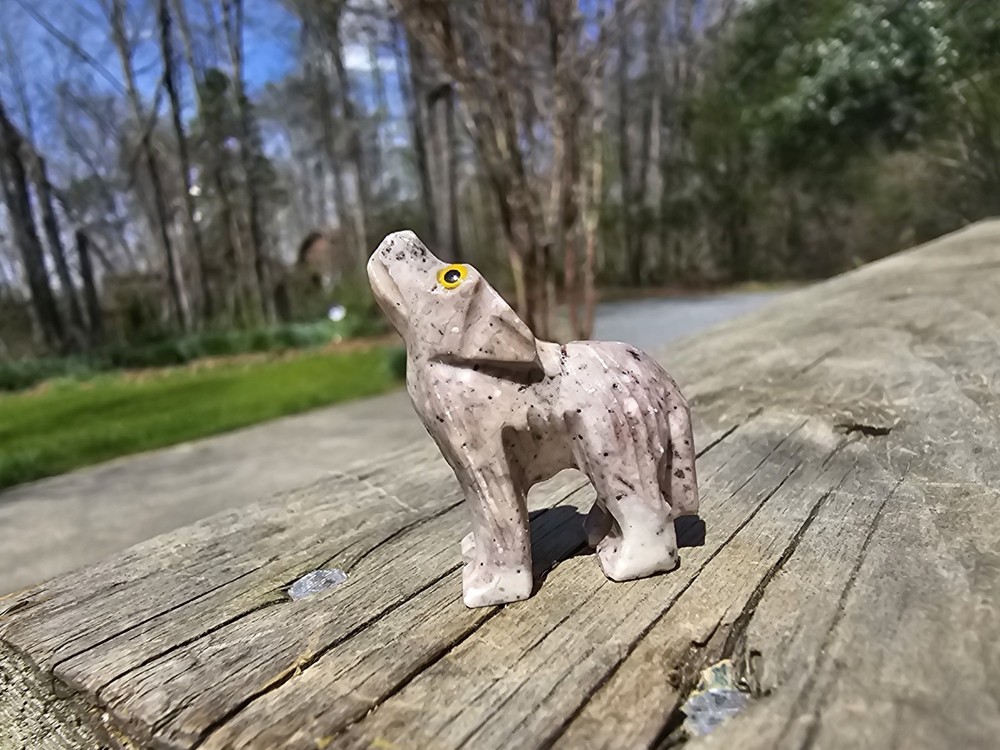 Agate Stone Wolf Small