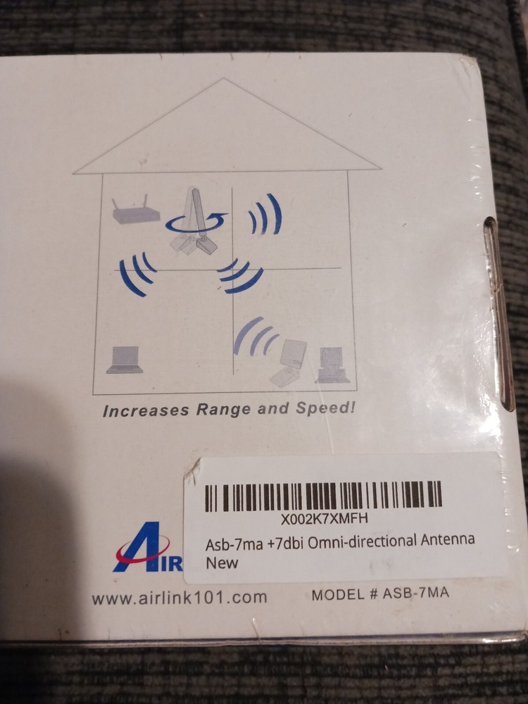 + 7db1 Omni Dash Directional Antenna Increases Range Of Wired Devices