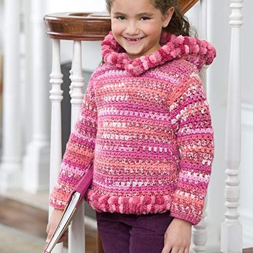 RED HEART Pomp-A-Doodle yarn Violet