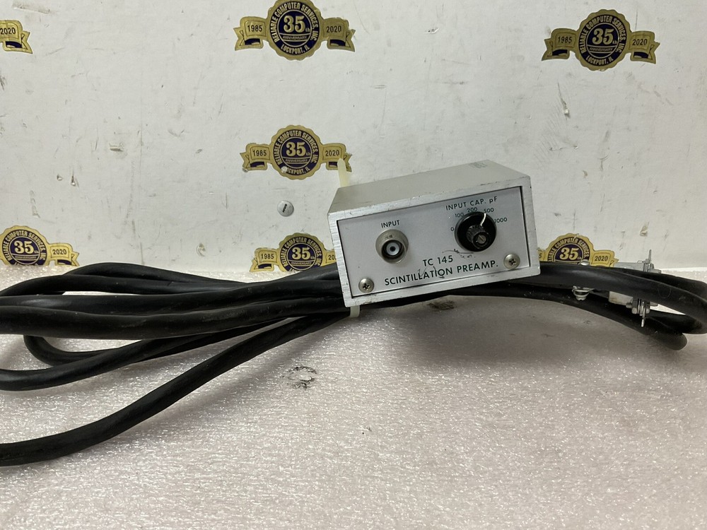TENNELEC NIM computer module model # TC 145 Scintillation Preamp Amphenol cable