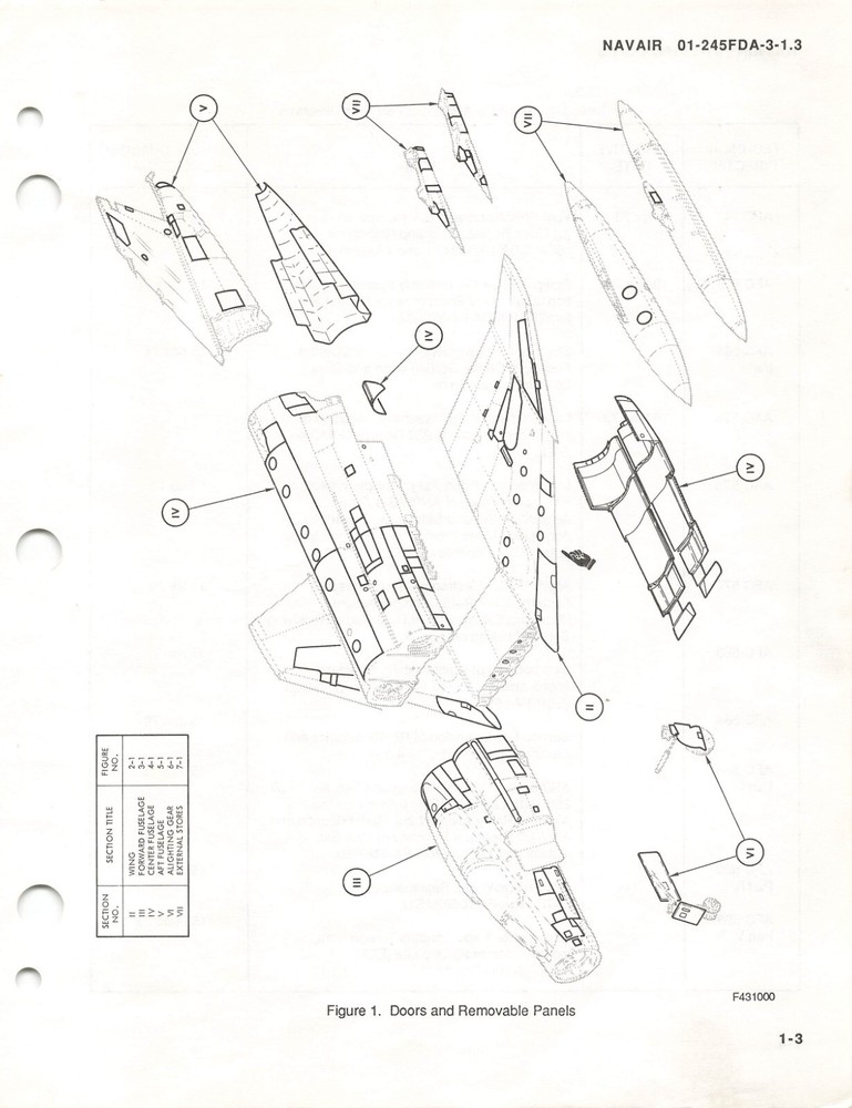 F-4 Phantom (Navy) 2000 Structural Repair-Doors & Rem Panels Flight Manual - CD