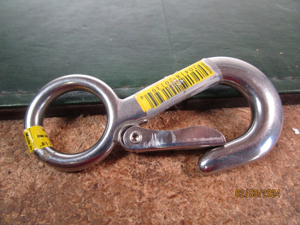 1-1/8" Stainless Steel Snap Hook