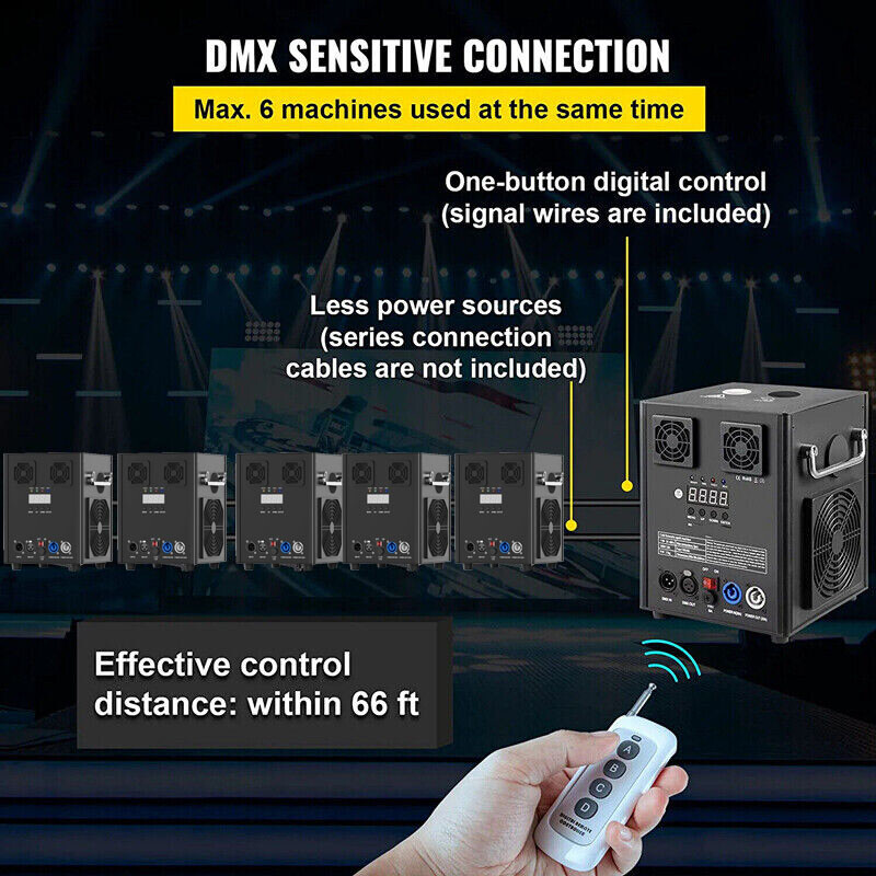 700W Cold Spark Machine DMX Firework Machine Stage Effect Wedding Party Remote