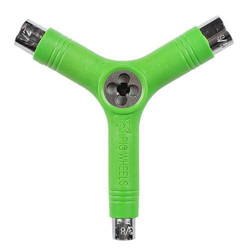 New Pig Tri-Socket Threader Green Skateboard Tool