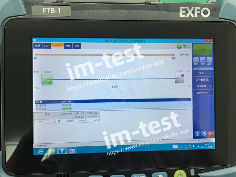 EXFO FTB-1 single-mode and multimode OTDR /new style