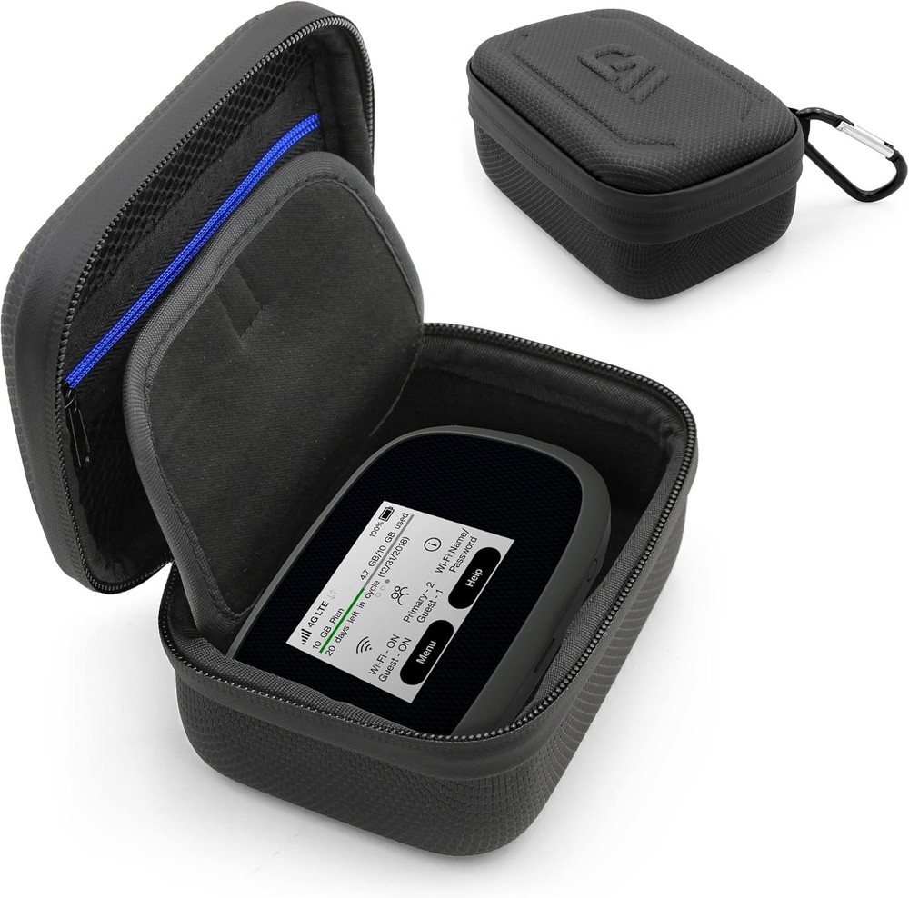 Compact & Durable Mobile Hotspot Carrying Case with Lanyard - Travel Accessory