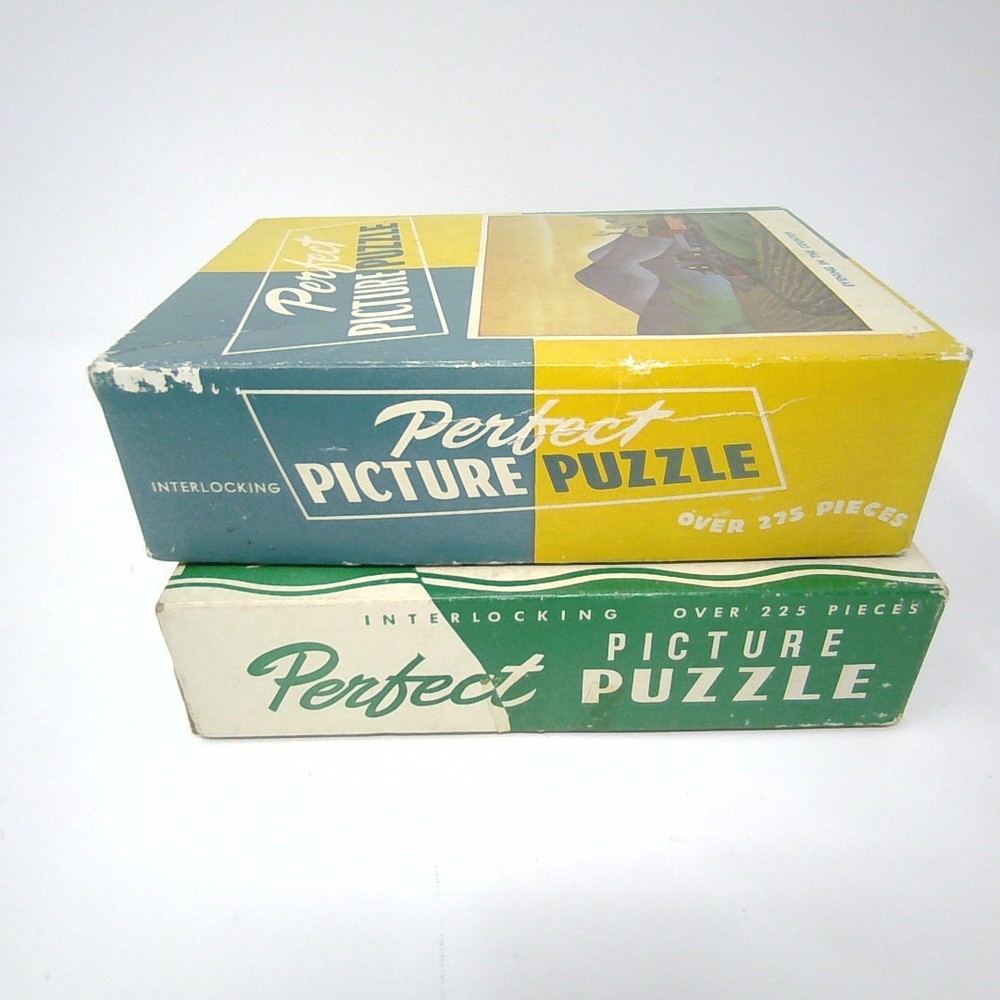 2 Perfect Picture Puzzle 275 pc Small Box Missing Pieces Lot 23