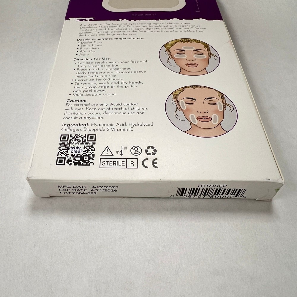 Truly Clear Wrinkle Fighting Patches 4ct