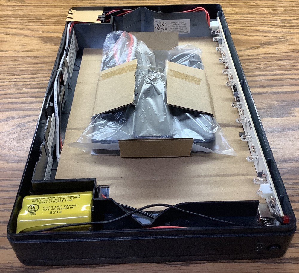 Exitronix Thermoplastic LED Exit Sign VEX-U-BP-WB-BL