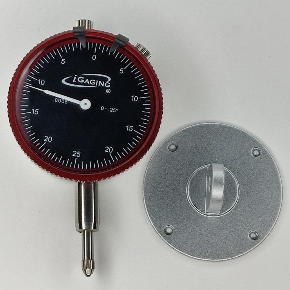 iGaging dial indicator range 0 - 0.25"  reading 0.0005"