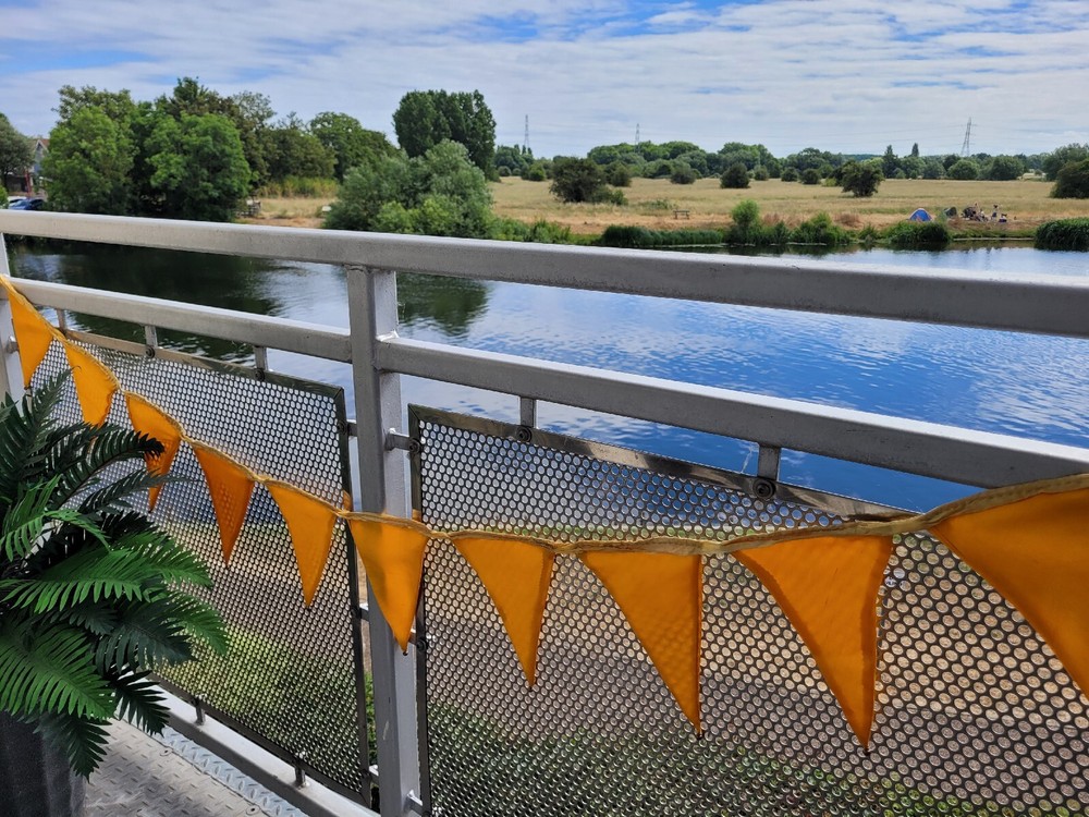 Boho Gold Silk Bunting 3m