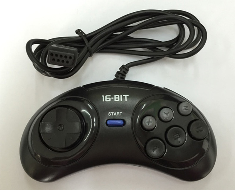 16-bit SEGA GENESIS & MEGADRIVE Controller Handle 6 Button Gamepad