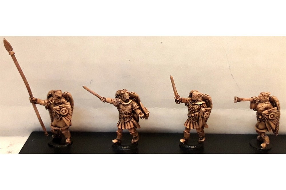15mm Fantasy Hawkmen Command (4 figures)