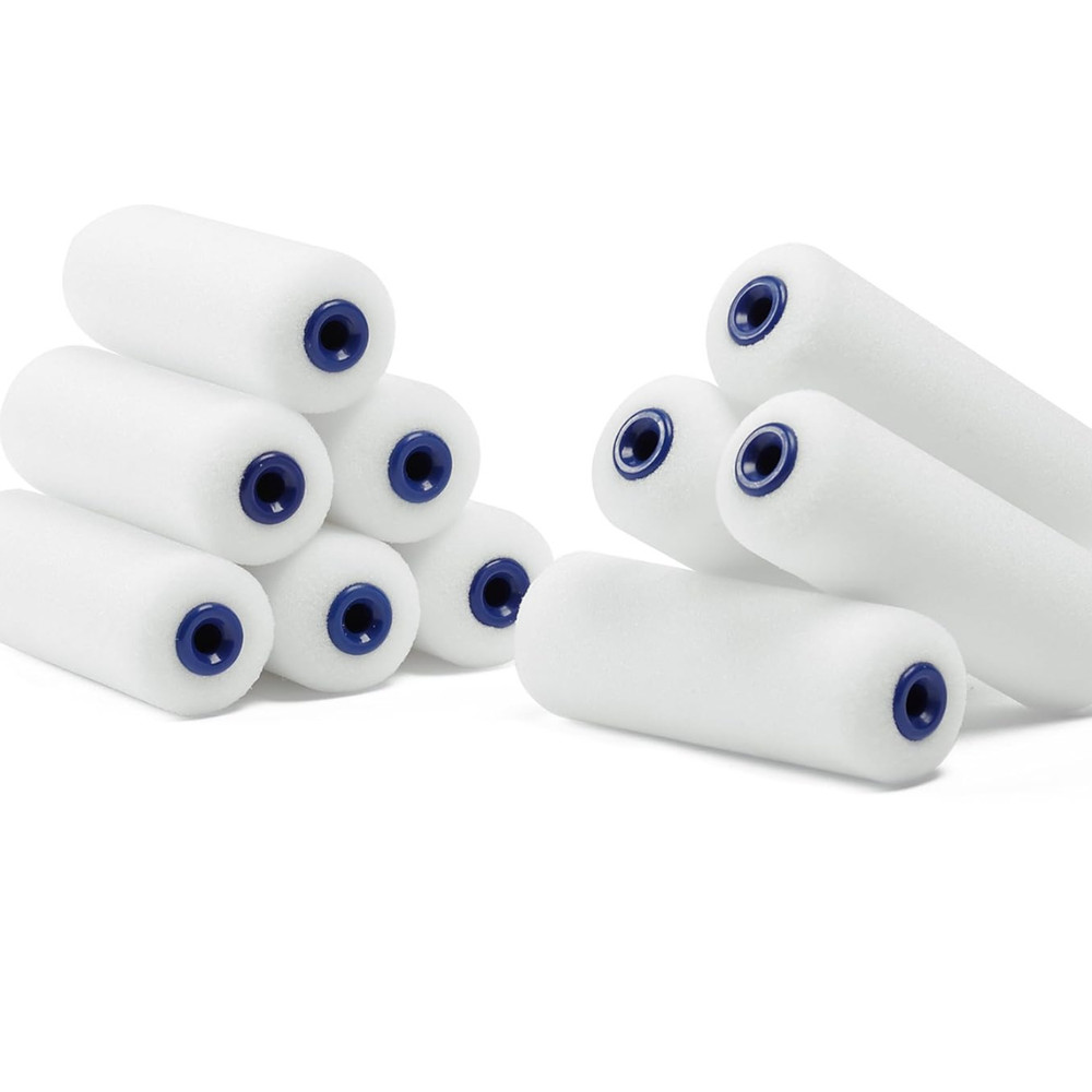 Bates Foam Paint Roller Covers 4" - 30 Pack, High Density Quality Rollers
