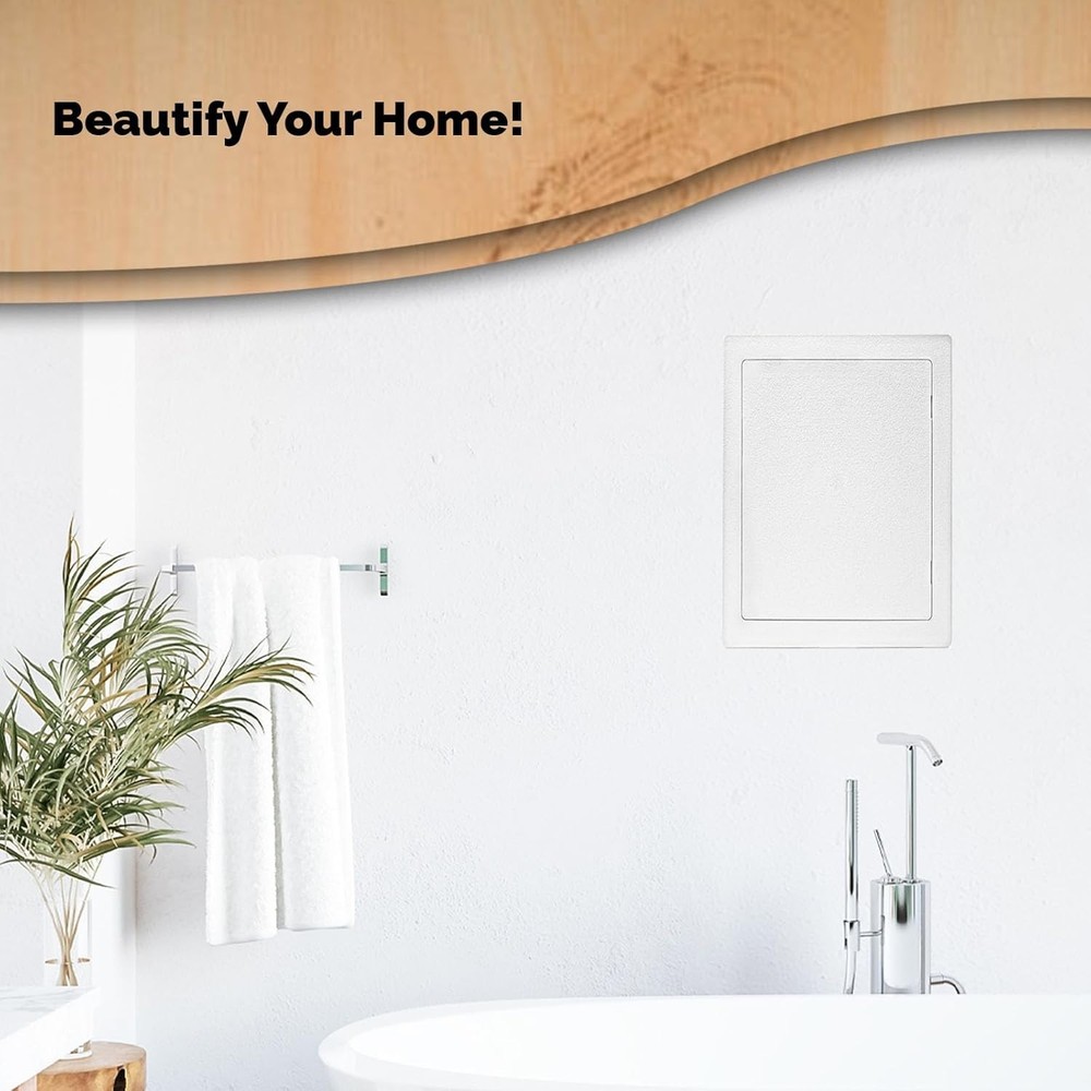 Multi-purpose 4x6 Access Panel - Easy Install, Water-Resistant White Cover Plate