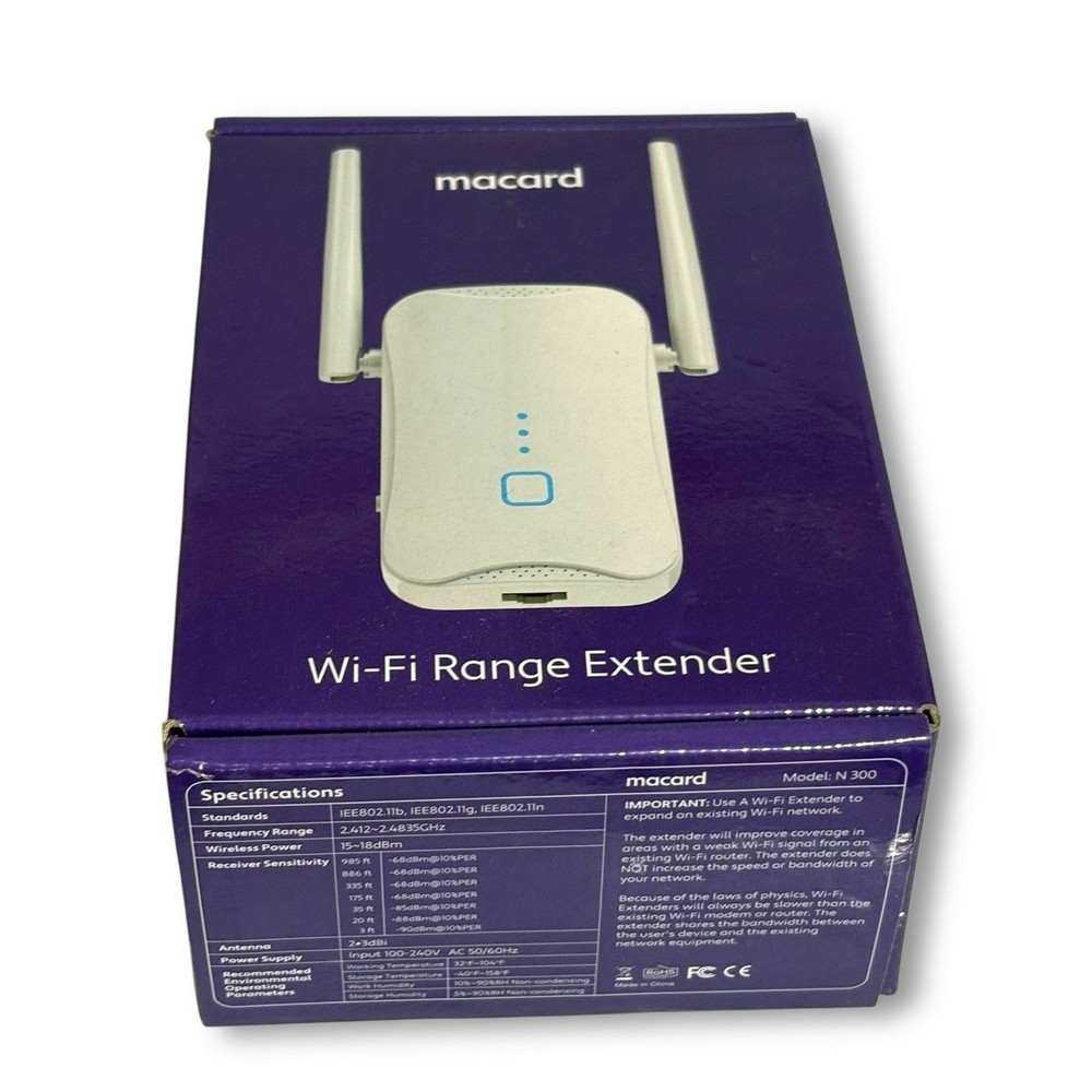 Macard WiFi Range Extender 300Mbps 2023 Model N300