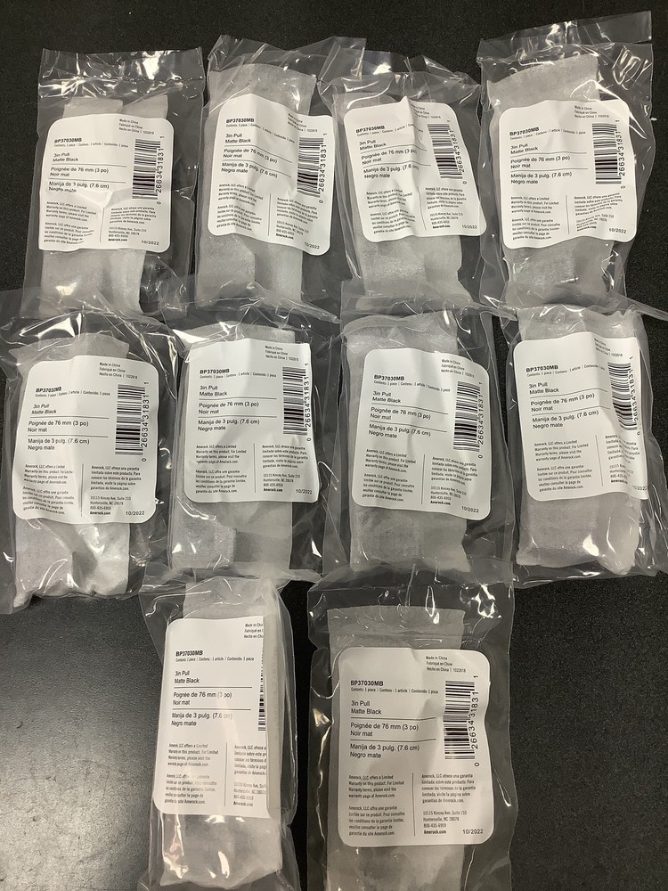 Miseno MCPTP1300FB10 Henshaw 3" Handle Pull - 10 Pack, Matte Black