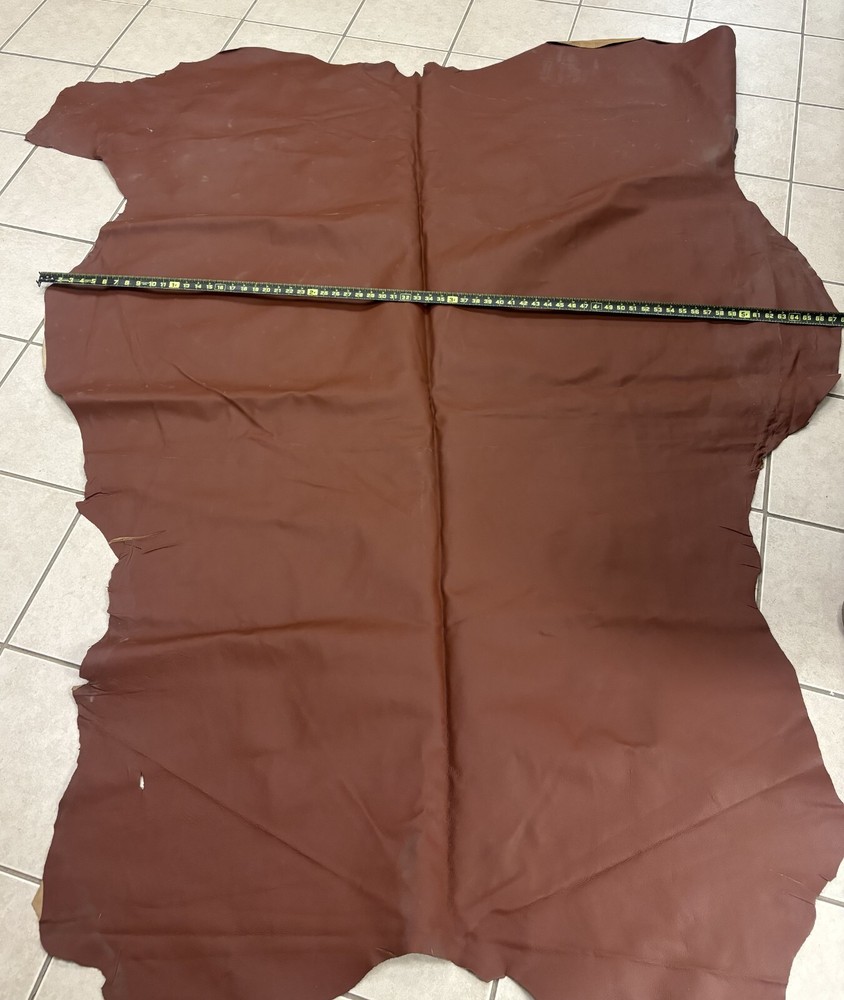 leather full hide red green brown