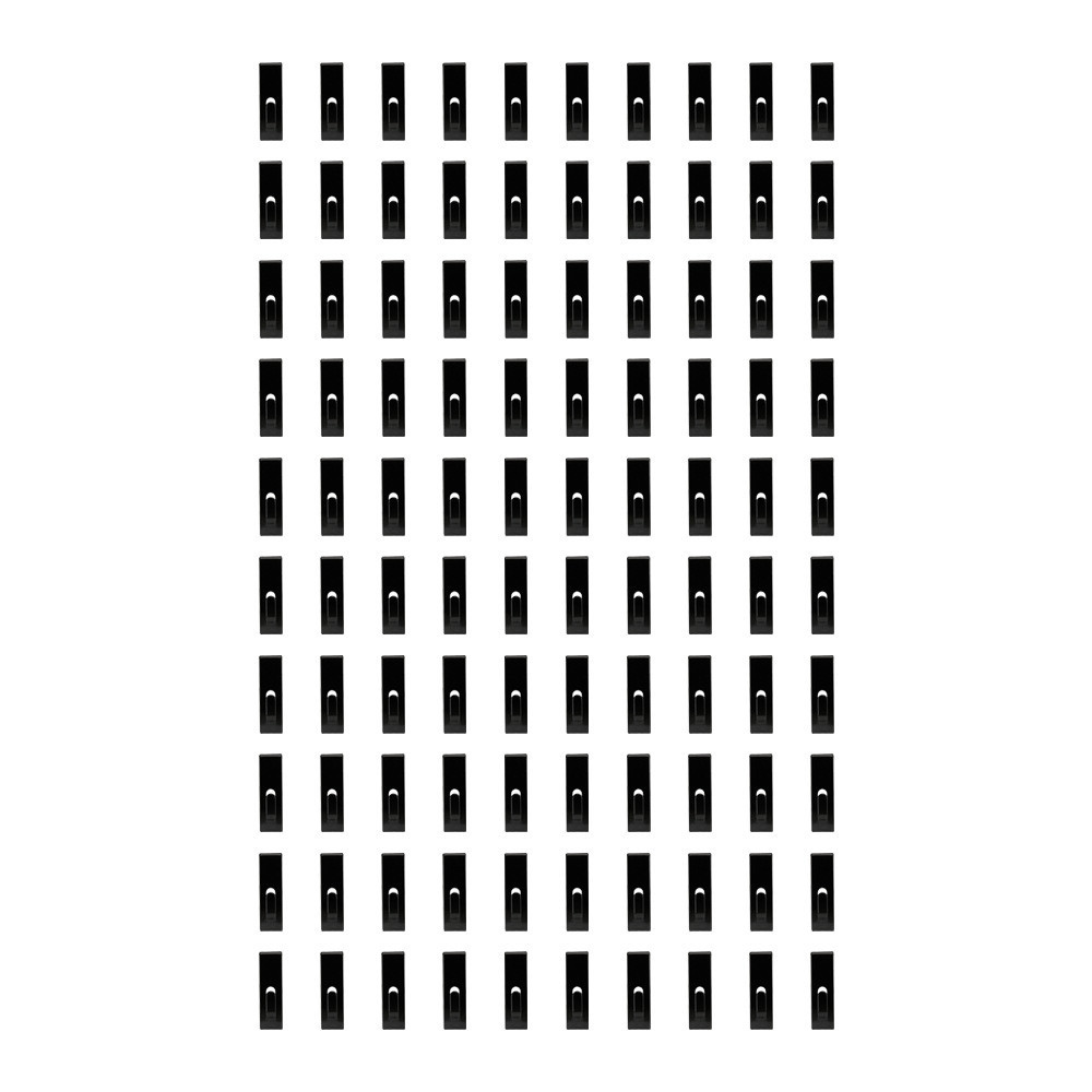 100 PCS BLACK Gridwall Utility  Hook Picture  Hanger Grid  Panel Notch Display