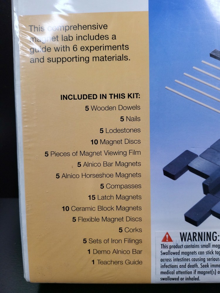Magnet Lab Level 3 Six Experiments Dowling Magnets Learn Classroom Fun Guide NEW