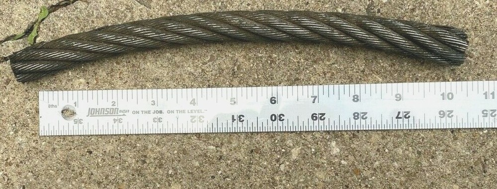 Cable Damascus Black Smith  Material 3/4 dia 10 inch long