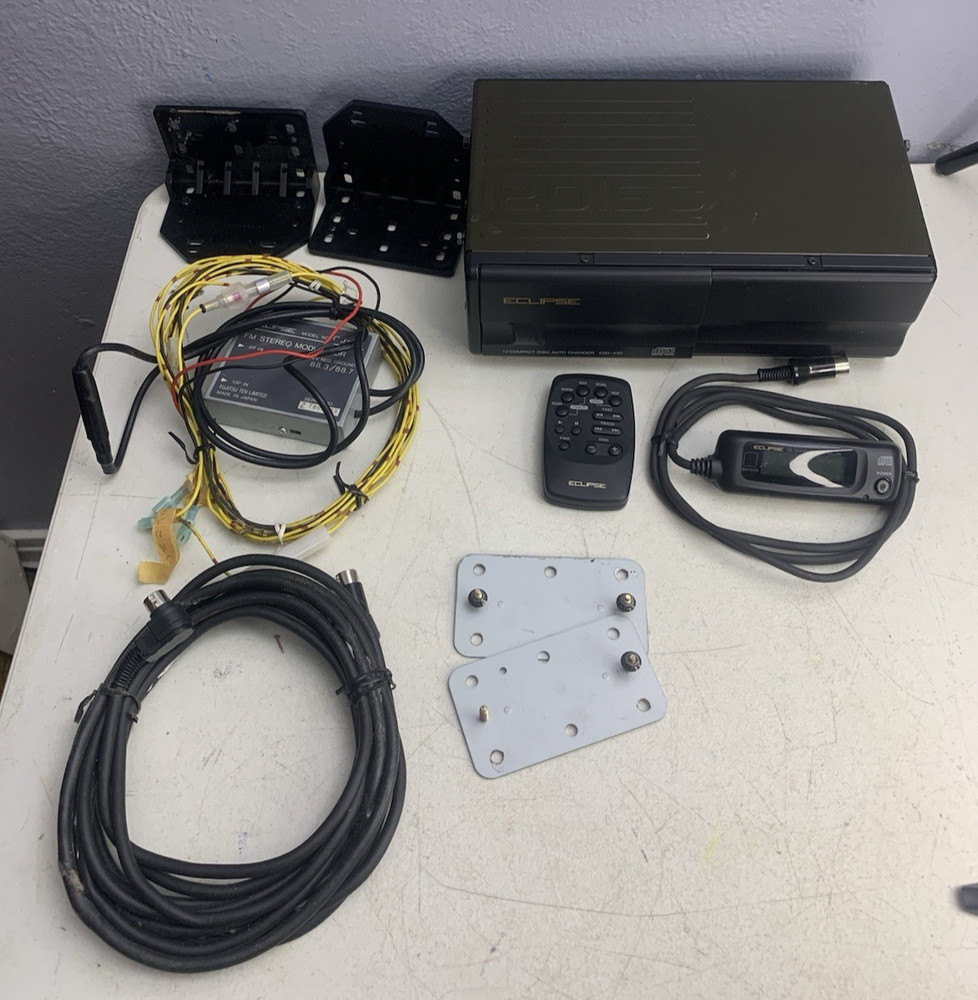 Eclipse ESD-431 12 Compact Disc CD Auto Changer with Remotes and Wiring Vitnage