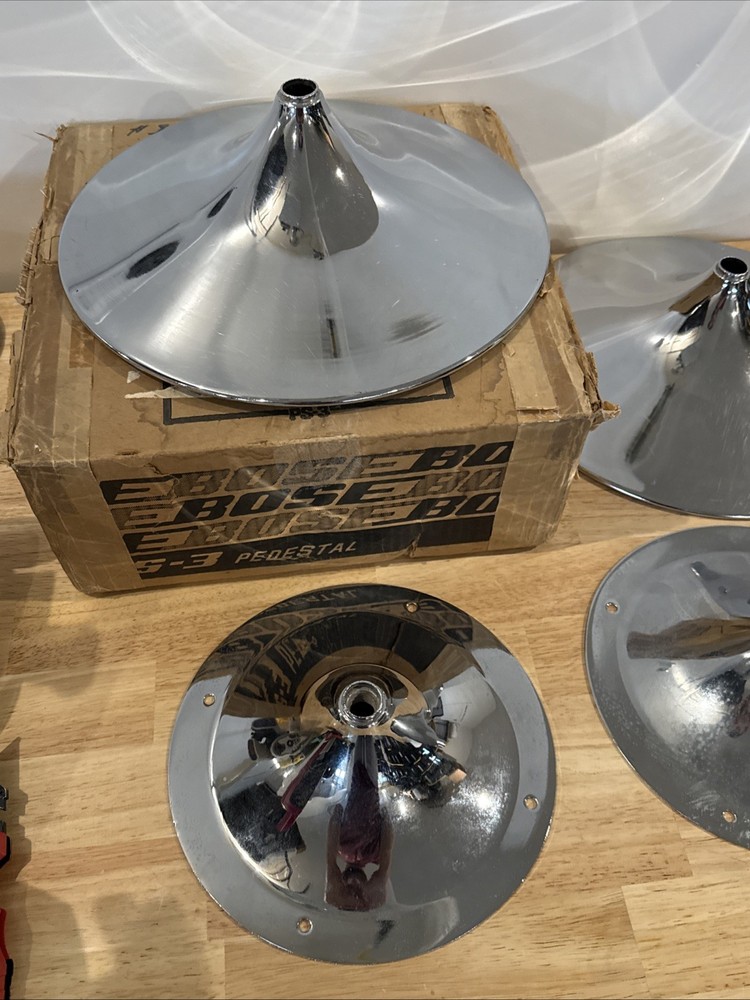 Bose PS-3 Tulip Stands 901 Chrome Missing Posts New NOS With Box