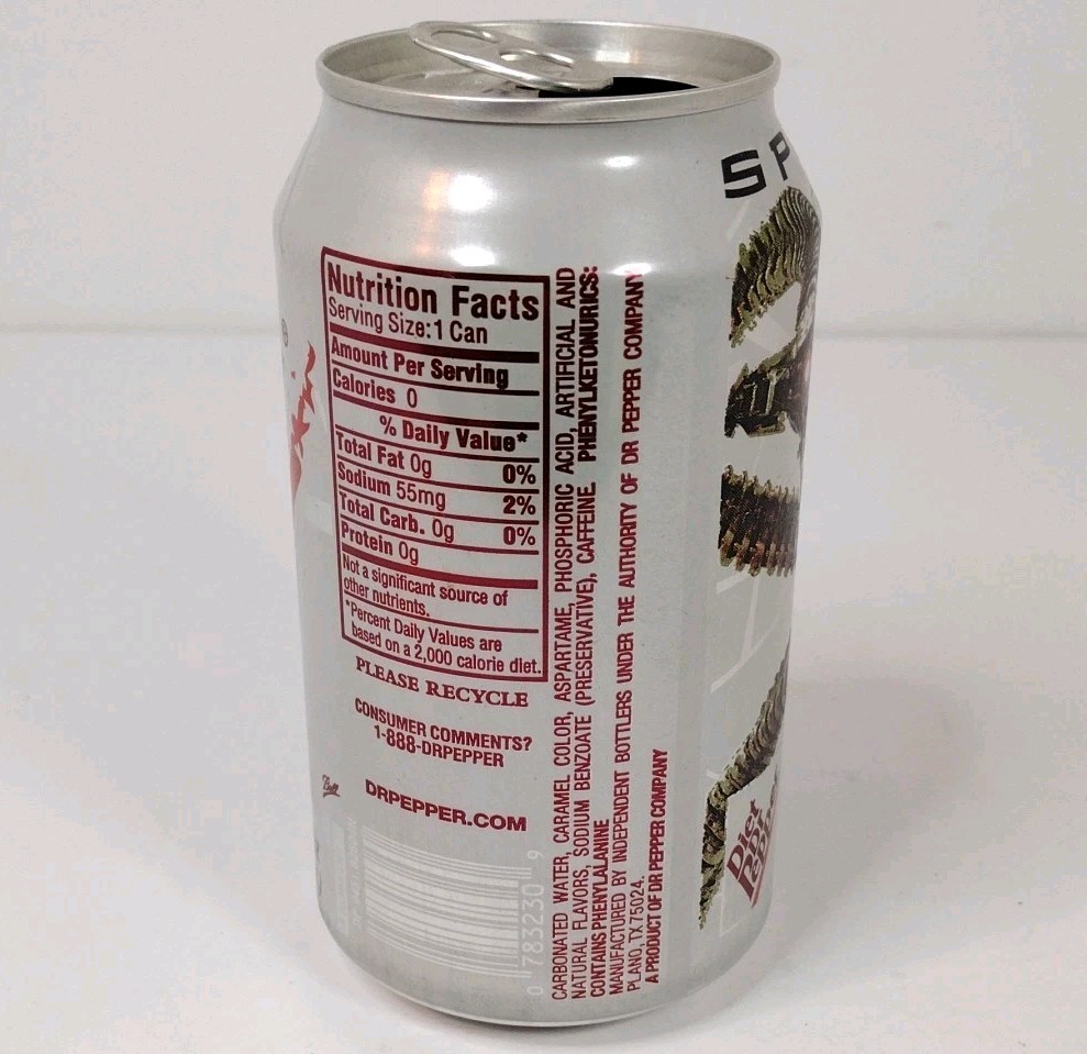 Diet DR Pepper 2002 Spiderman Doc Ock Can