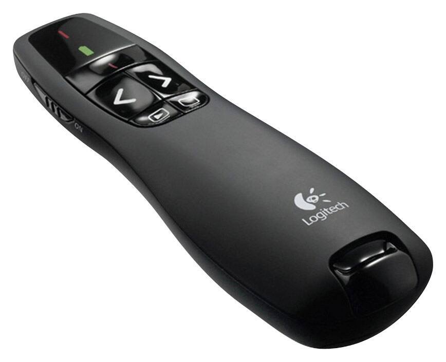 Logitech - R400 Presenter Remote Control - Black