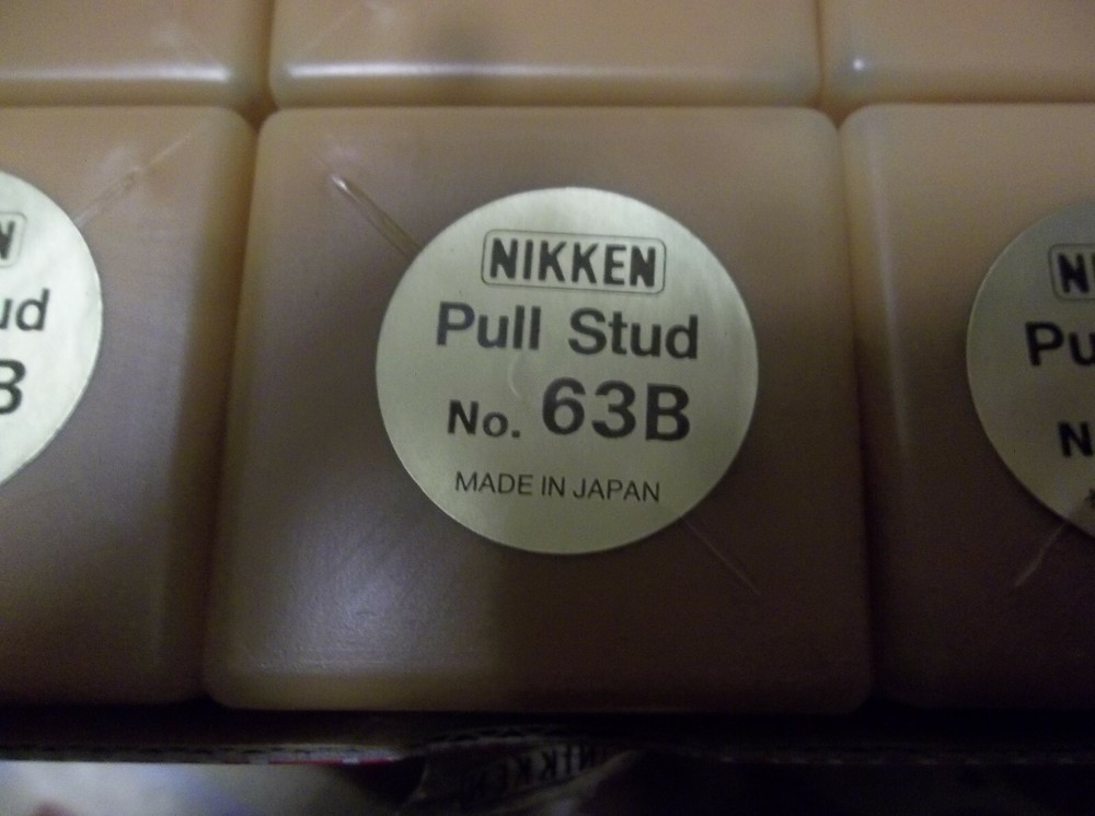 Nikken # 63 b Milling CNC Tooling Systems Retention Knob Pull Stud Japan