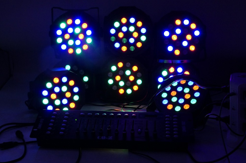 CO-Z 192 DMX Stage DJ Light Controller Lighting Mixer with Lights