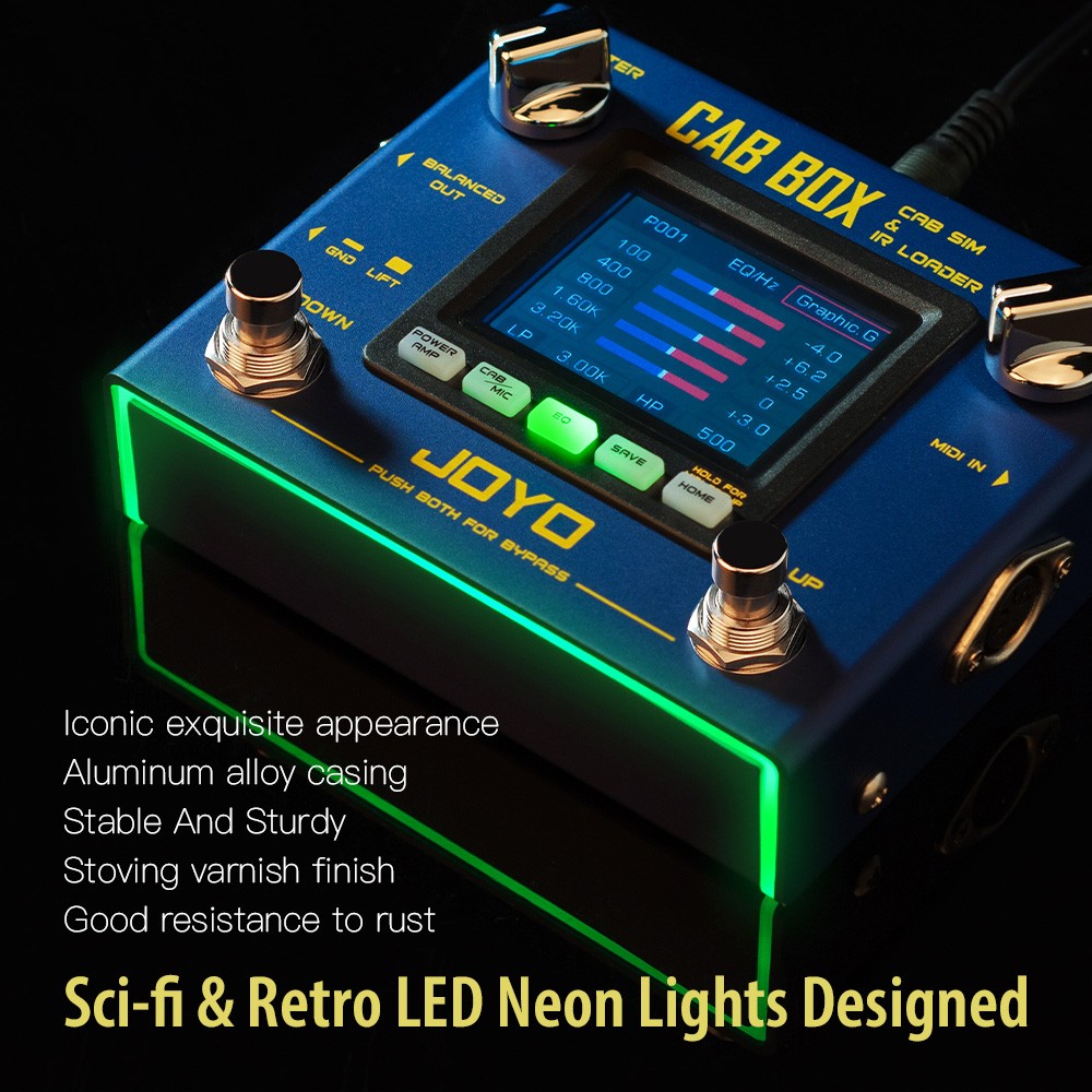 JOYO Guitar Multi-Effects Processor Pedal Amp Modeling IR Loading Rhythm Tuner