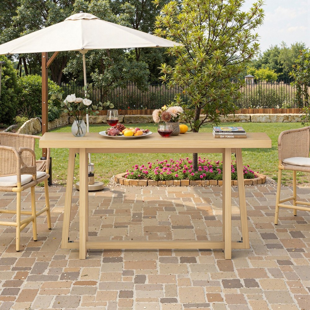 59.84'' Console Table, Stylish Rectangular Entryway Table, Outdoor Console Tabl