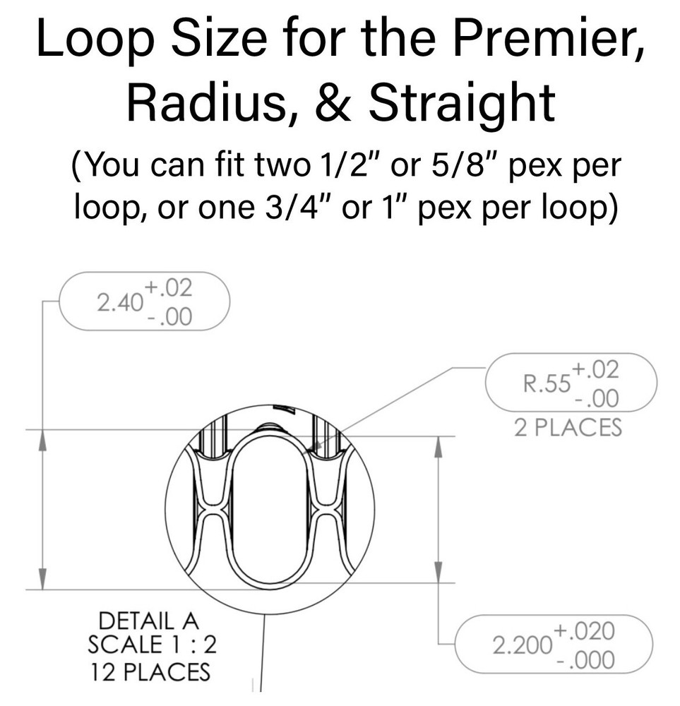 EZ Route Straight 6 Loop Pex Organizer
