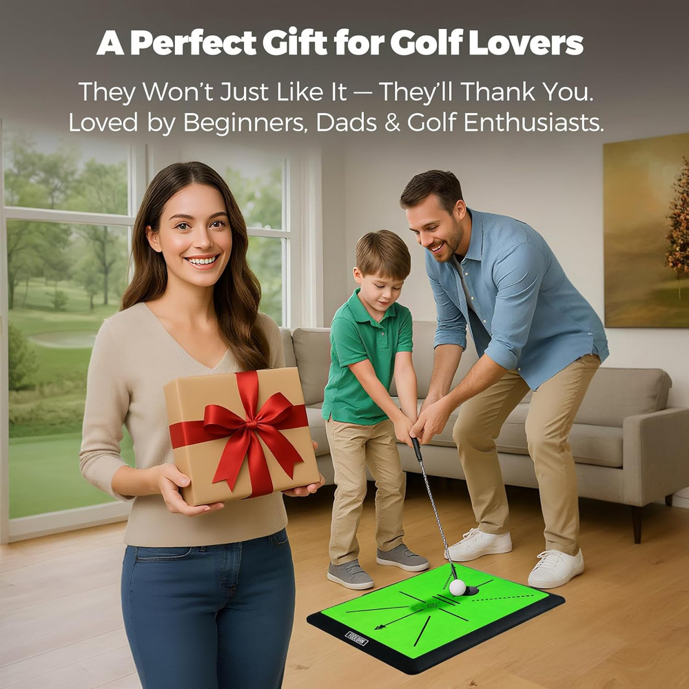 Golf Hitting Mat – Practice Mat with Swing Path Feedback & Impact Detection – In