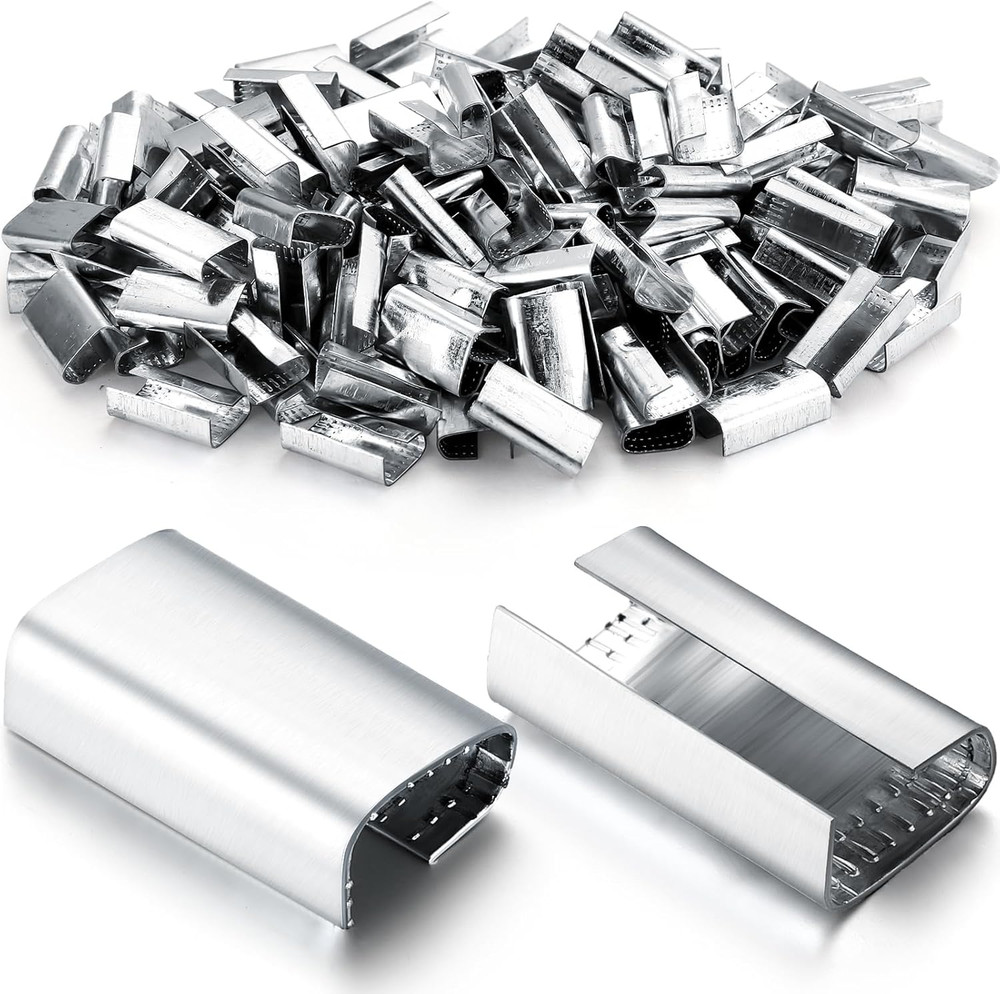 2000 Pcs Packaging Strapping Open Serrated Seals for 1/2" Strap Width Polyester