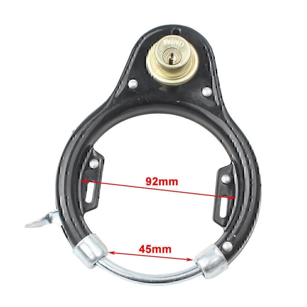Vintage Bicycle U-Lock Wheel Lock Tool Sets Iron Anti-theft Security Protector