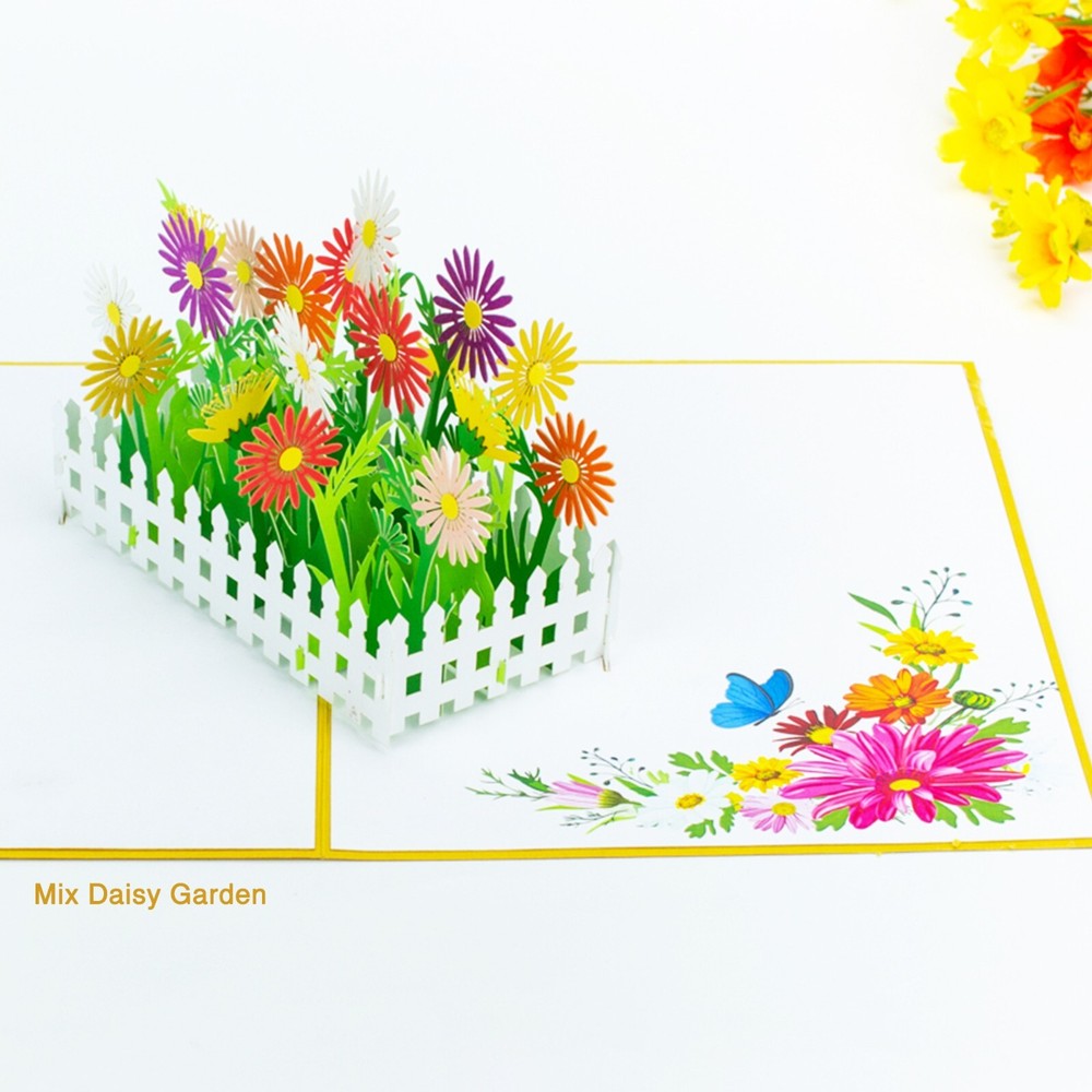 Daisy Garden Pop Up Cards