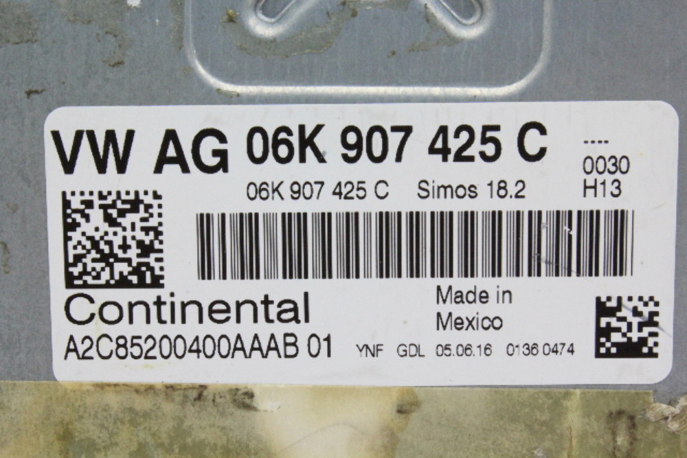 15-17 Volkswagen Jetta 06K 907 425 C Computer Brain Engine Control ECU Module