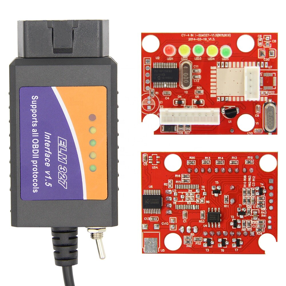 ELM327 USB Modified For Ford ELMconfig latest HS-CAN Switch CH340 Chip Converted