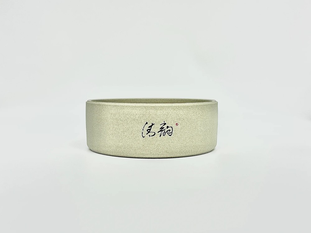 Lotus-shaped coarse pottery tea caddy