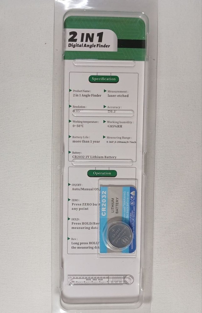 Digital Angle Finder Protractor 7"/200 mm Measuring Ruler with LCD Display