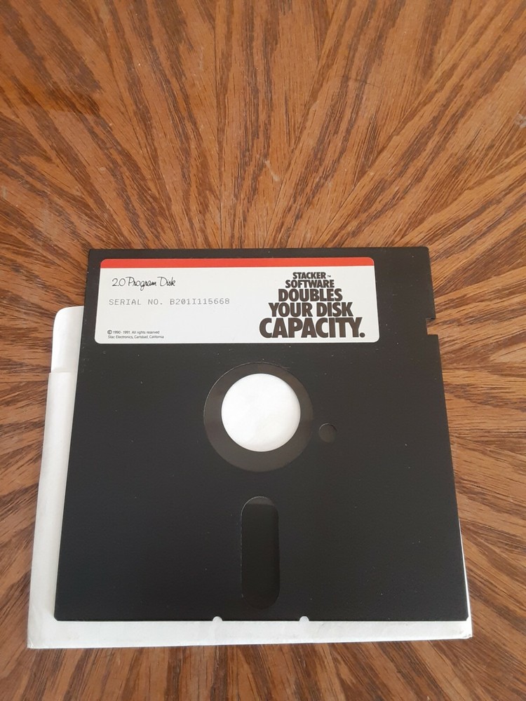 1991 Stacker Software Doubles Your Disk Capacity Version 2.0 IBM STACKER