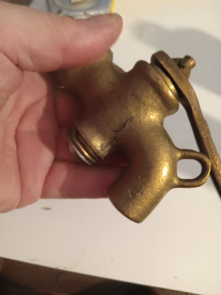 Vintage Solid Brass Heavy Duty Industrial Spigot Steampunk