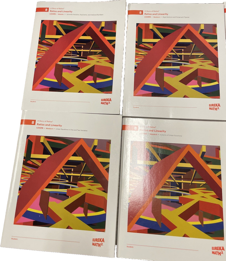 Eureka Math Squared Grade 8 NEW Complete Set LEARN Student books 1-6