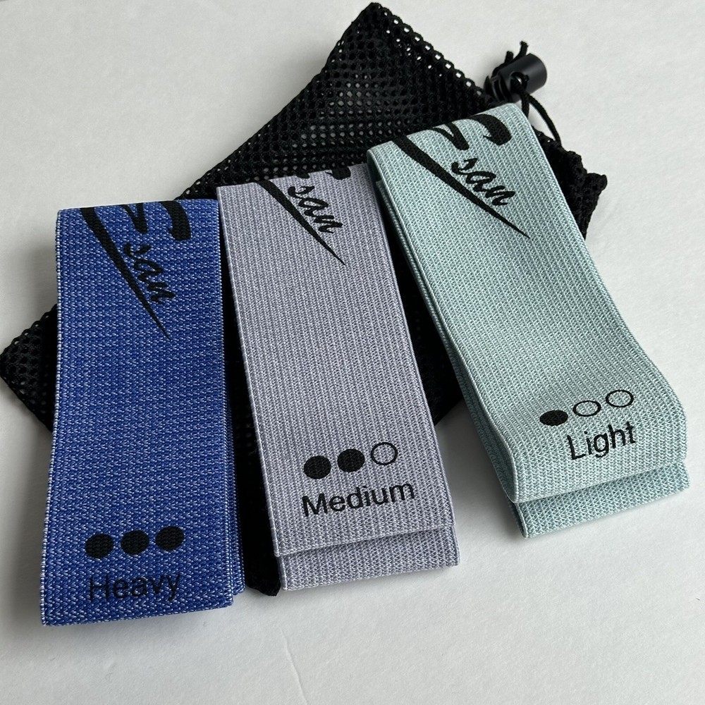 Resistance Bands Exercise Loop Bands 3pcs Soft Cotton Texture Fabric