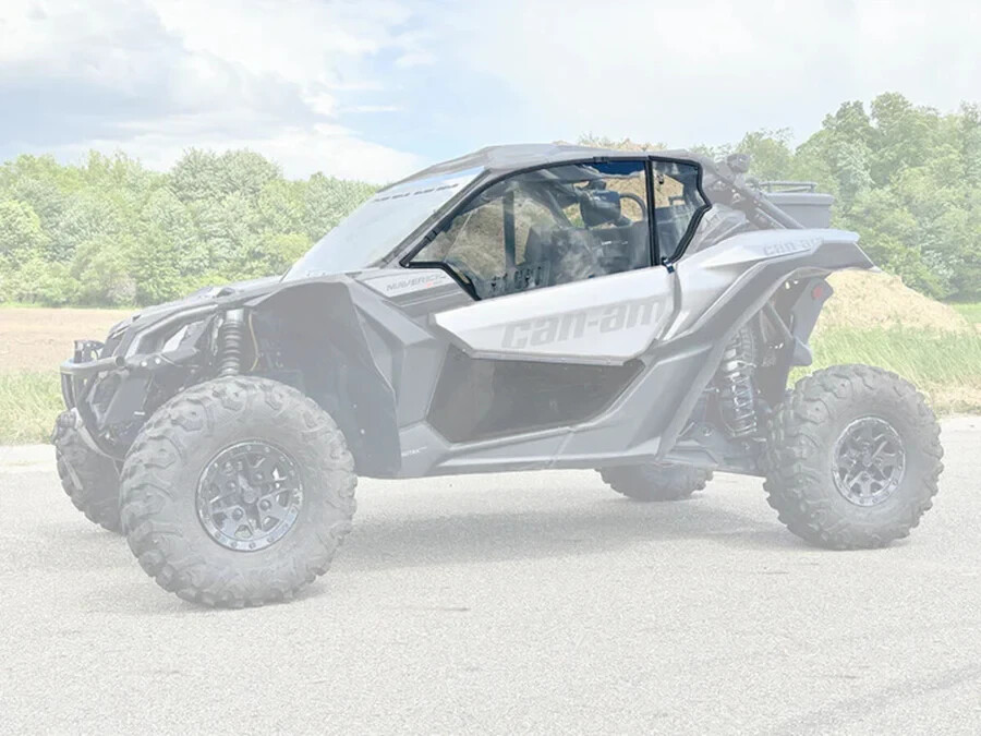 Spike Can Am Maverick X3 Venting Polycarbonate Upper Doors Kit -Light Tint