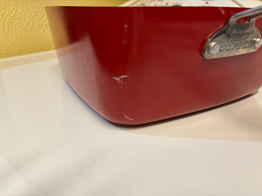 Red Copper Square Copper Infused Ceramic