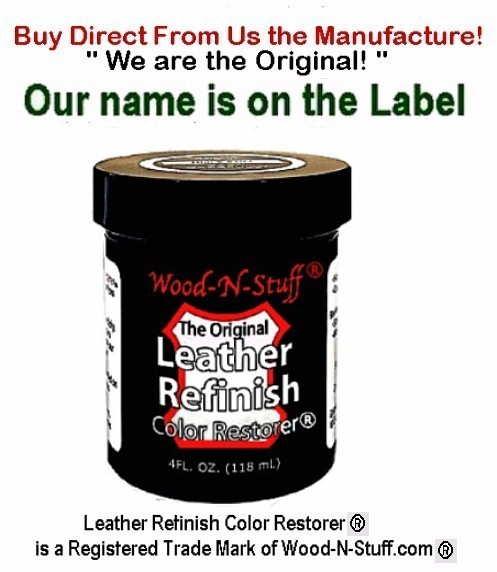 LEATHER Refinish Color RESTORER ®  DARK BROWN  ~ We are the ORIGINAL!