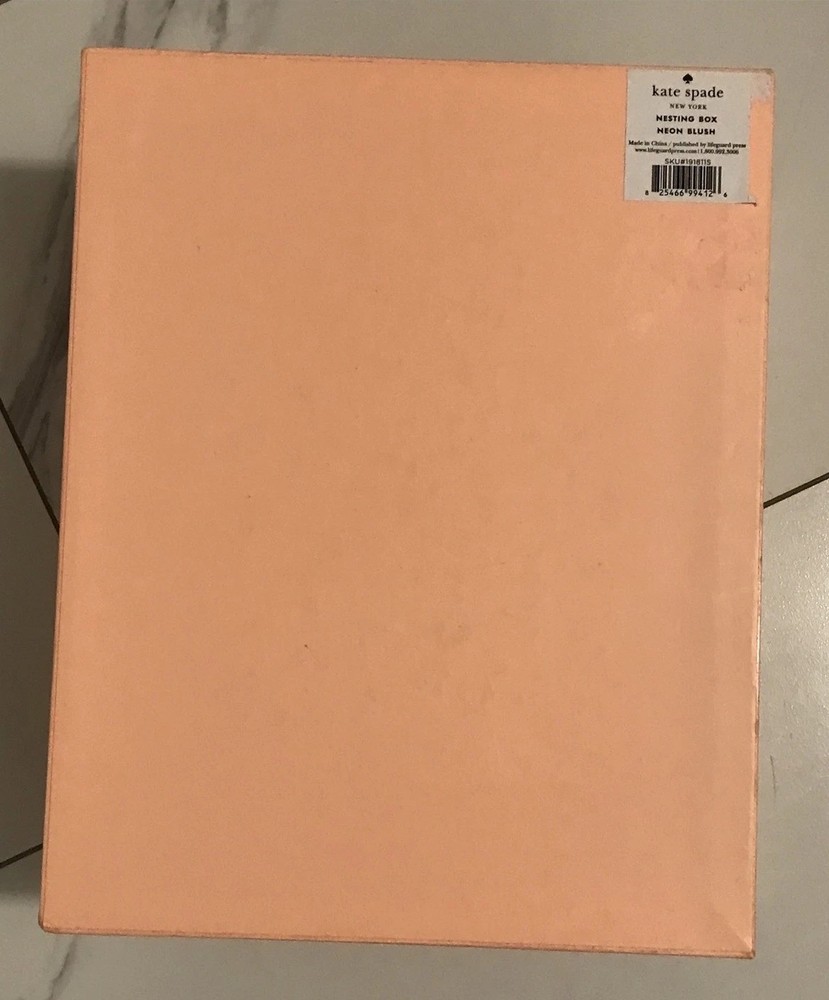 Kate Spade Giverny Nesting Salmon Color Box - NEW